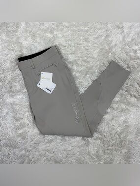 New Women’s Size 36R Tan Samshield Adele Knee Patch Horseback Riding Breeches